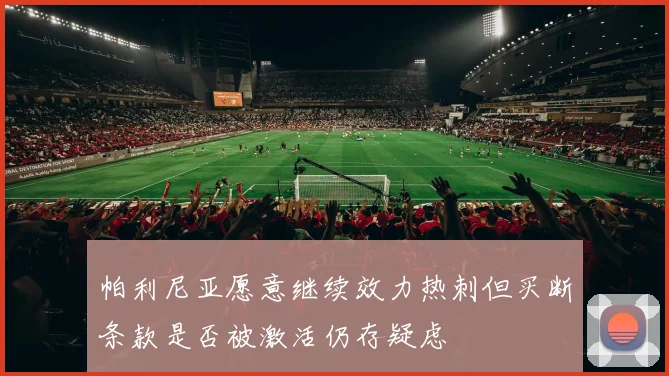 帕利尼亚愿意继续效力热刺但买断条款是否被激活仍存疑虑